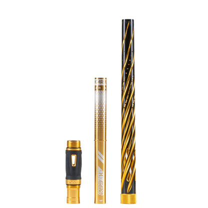 HK LAZR Elite Orbit Barrel Kit - Autococker Threads (Dust Gold /Colored Inserts)