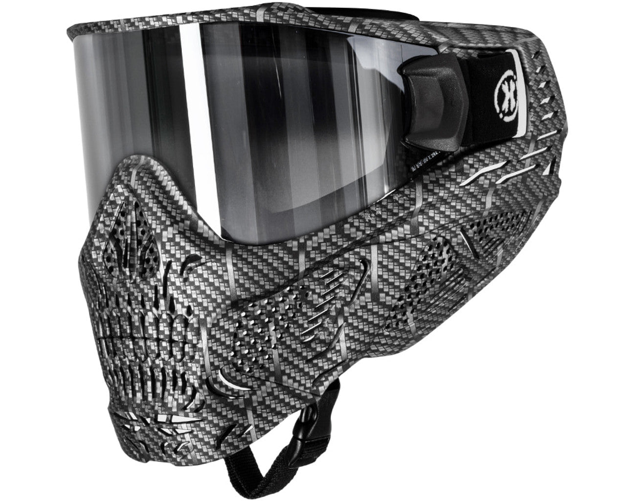 HK HSTL Skull Goggle - Machine Silver (Chrome Lens)