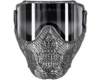 HK HSTL Skull Goggle - Machine Silver (Chrome Lens)