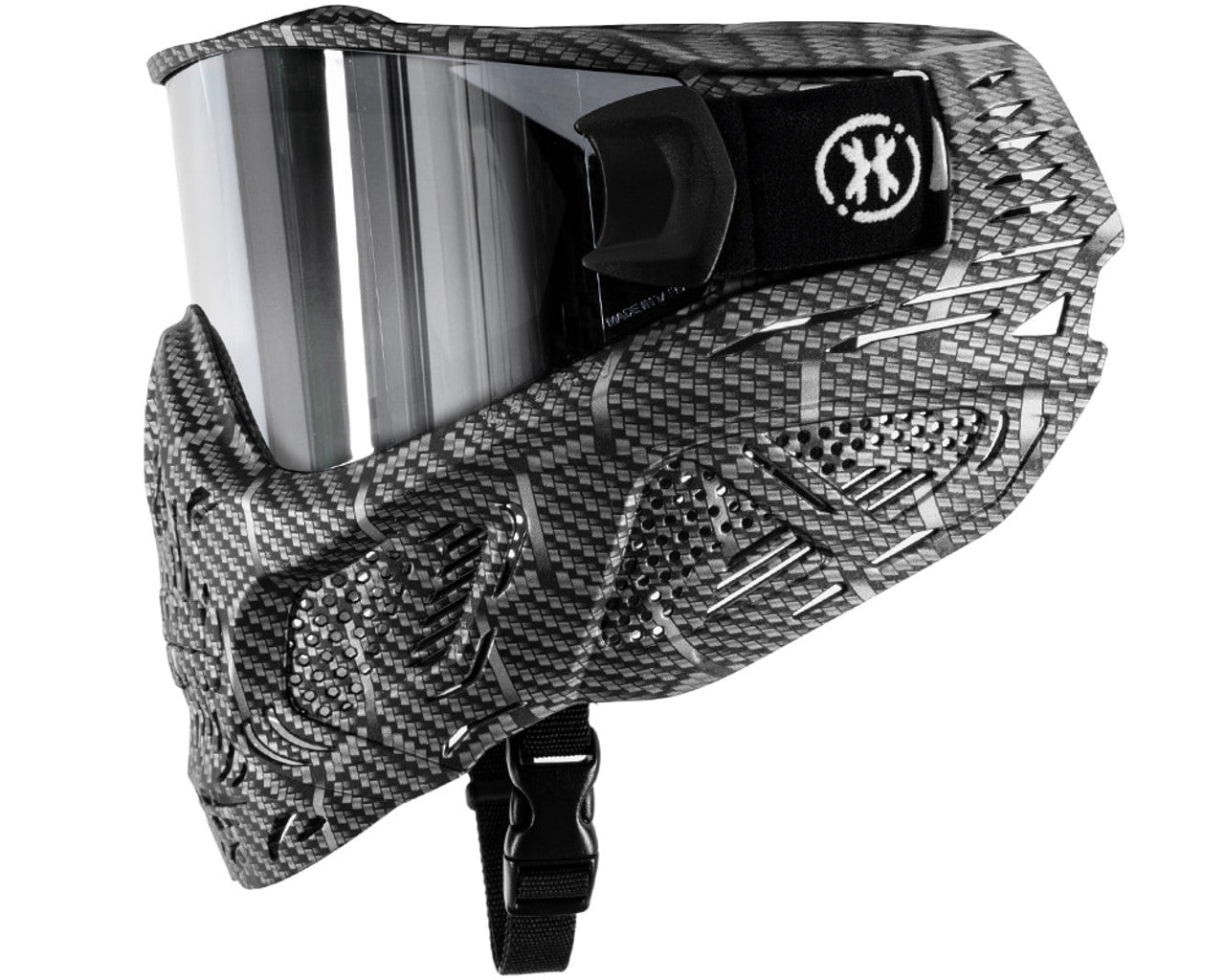 HK HSTL Skull Goggle - Machine Silver (Chrome Lens)