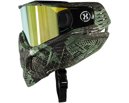 HK HSTL Skull Goggle - Snake Green (Gold Lens)