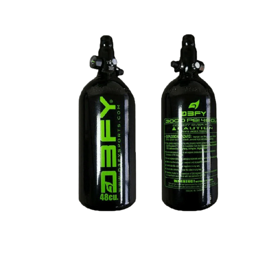 D3FY (Defy) Compressed Air Tank - (48ci, Aluminum Basic) Black/Green