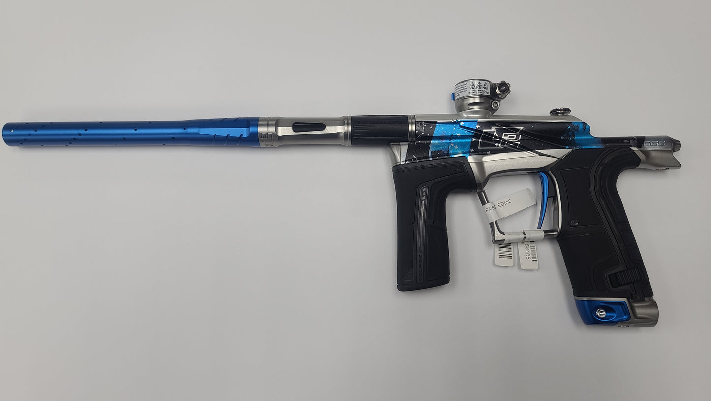 Planet Eclipse LV2 Paintball Gun - Onslaught, Abstrakt Blue / Gray