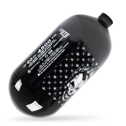 BunkerKings FN Lite Air Tank - 80ci Black Joker Skull (BOTTLE ONLY)