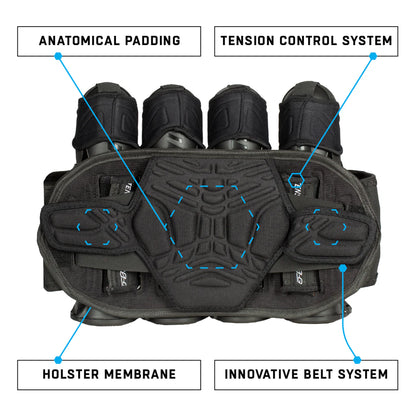 HK Army Zero G 2.0 Harness - Black/Red (3+2)
