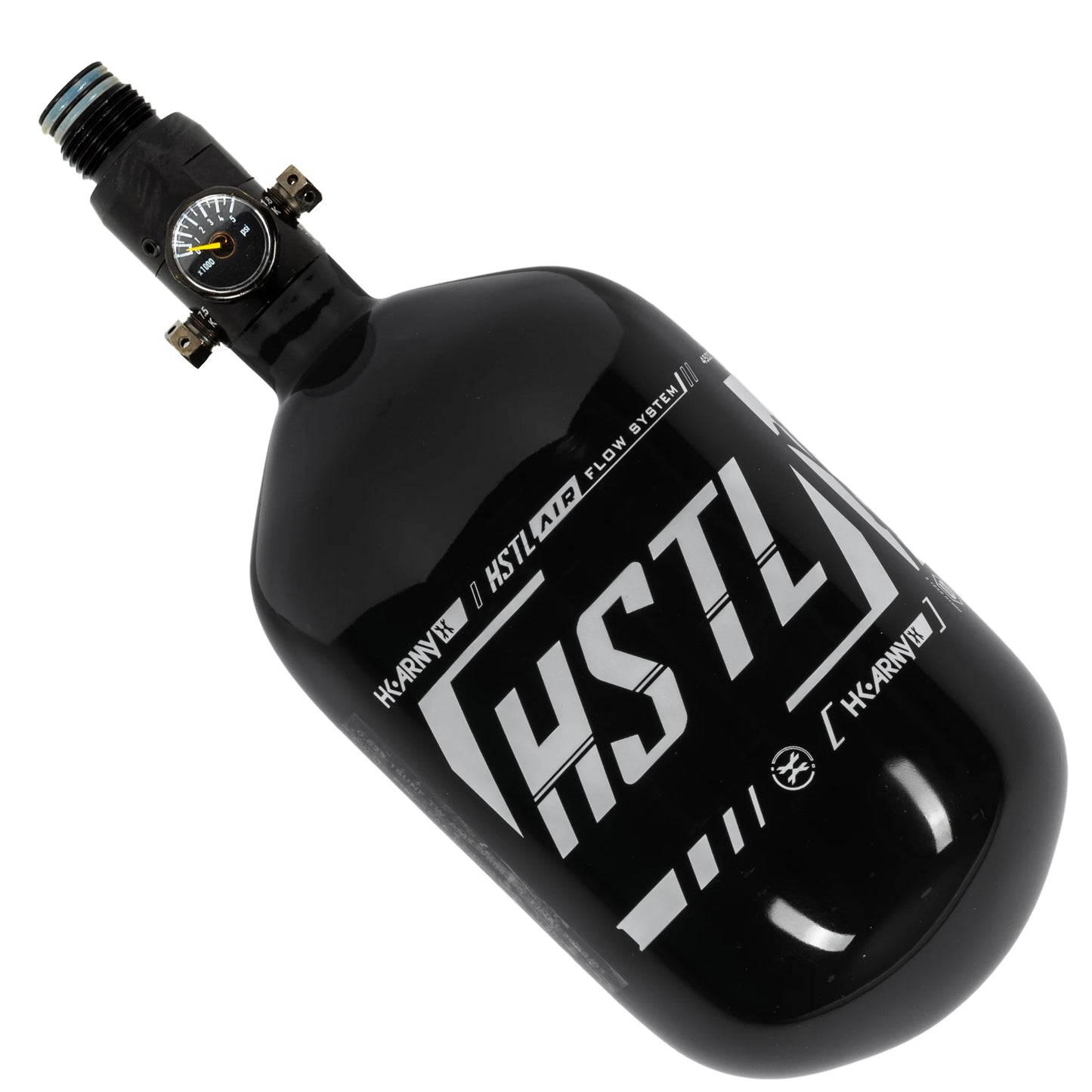 HK HSTL Air Tank - (68ci/ 4500psi) Black / White