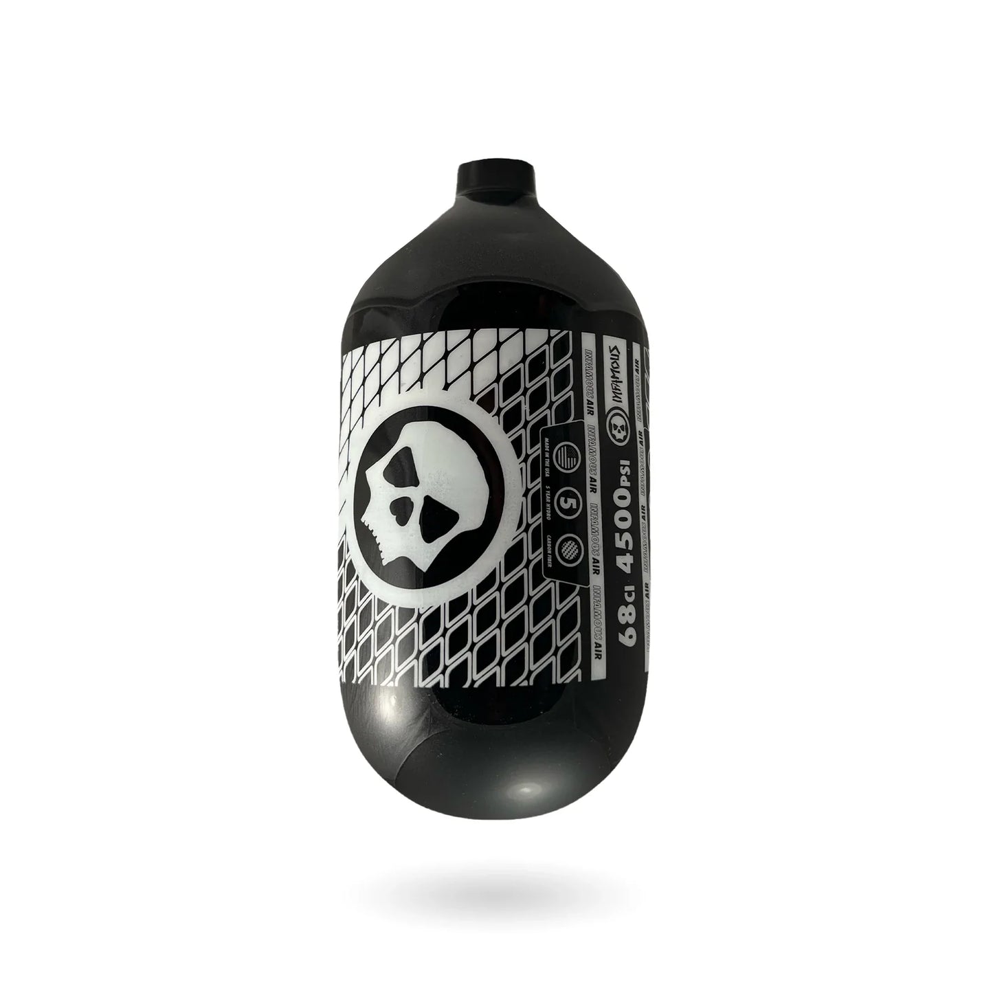 Infamous Diamond Air Tank (68ci/4500psi) - Black/White