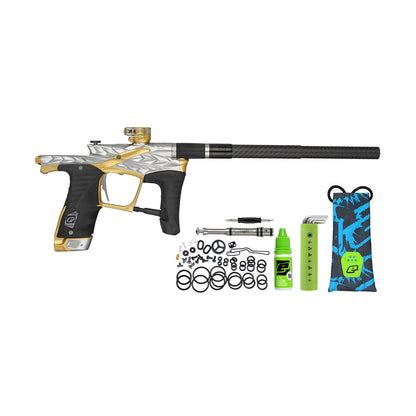 HK Army Planet Eclipse Fossil LV1.6 Paintball Gun - Titanium / Gold (Canary)