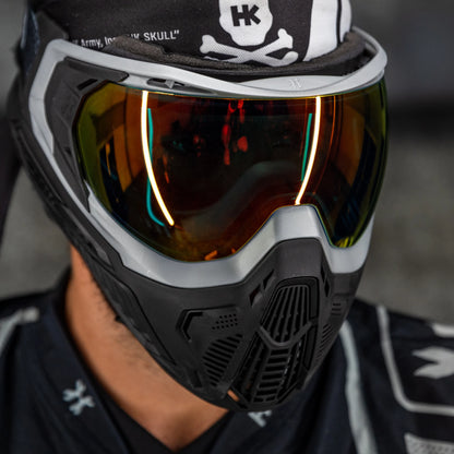 HK Army SLR Goggle (SOLAR) - Silver / Black (Scorch Lens)